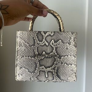 Brandon Blackwood Python Tote